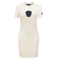 MLB MILWAUKEE BREWERS TRIPLE TONAL BODYCON WOMEN'S DRESS (EGGSHELL)