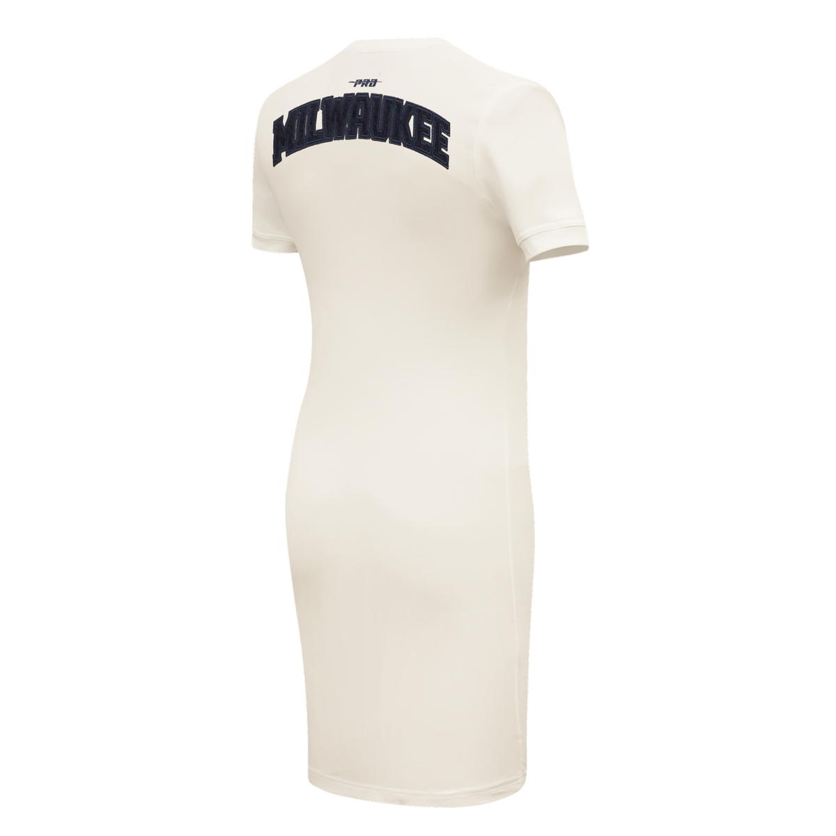 MLB MILWAUKEE BREWERS TRIPLE TONAL BODYCON WOMEN'S DRESS (EGGSHELL)