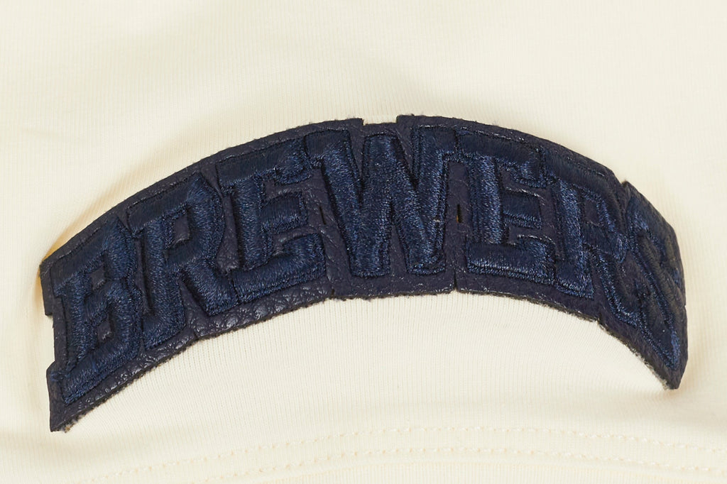 MLB MILWAUKEE BREWERS TRIPLE TONAL BODYCON WOMEN'S DRESS (EGGSHELL)