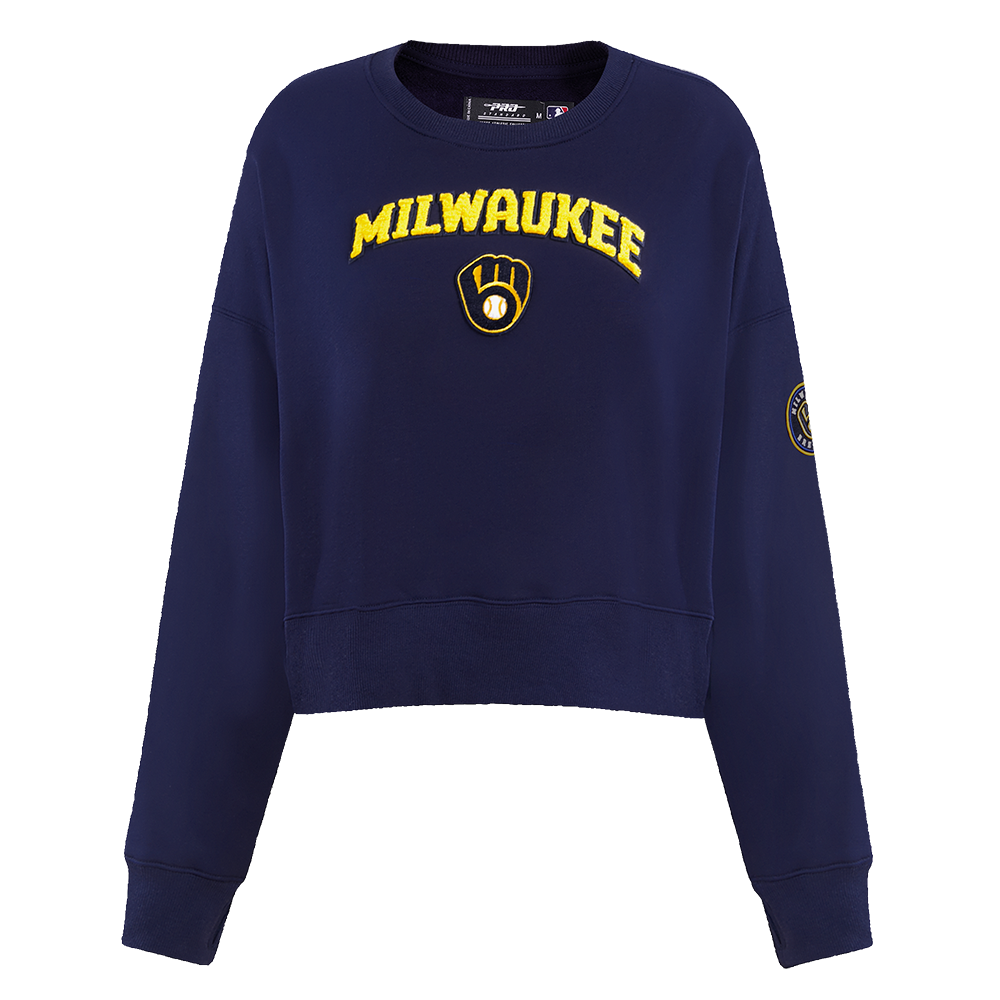 MLB MILWAUKEE BREWERS CLASSIC CHANDAIL À COL ROND POUR FEMME (MARINE MINUIT)