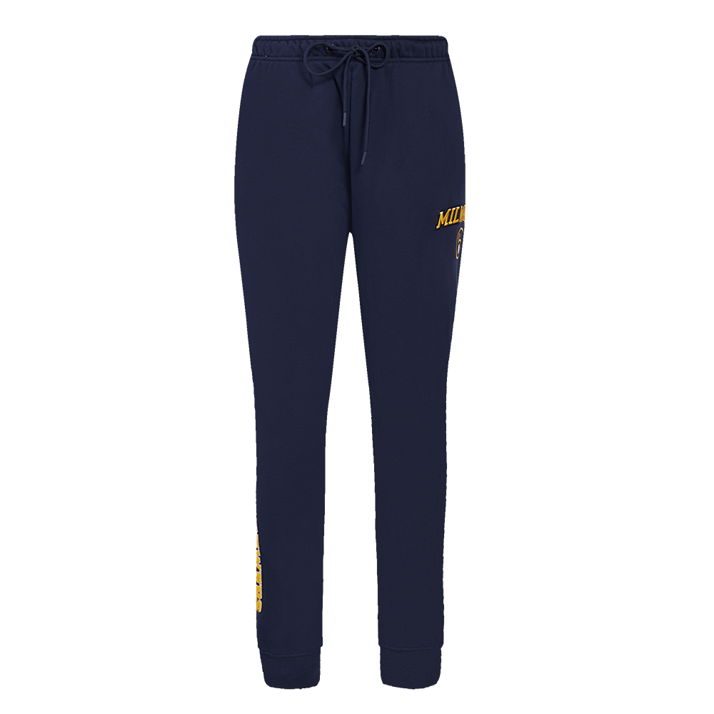 MLB MILWAUKEE BREWERS CLASSIC WOMEN'S FLEECE SWEATPANT (MIDNIGHT NAVY)