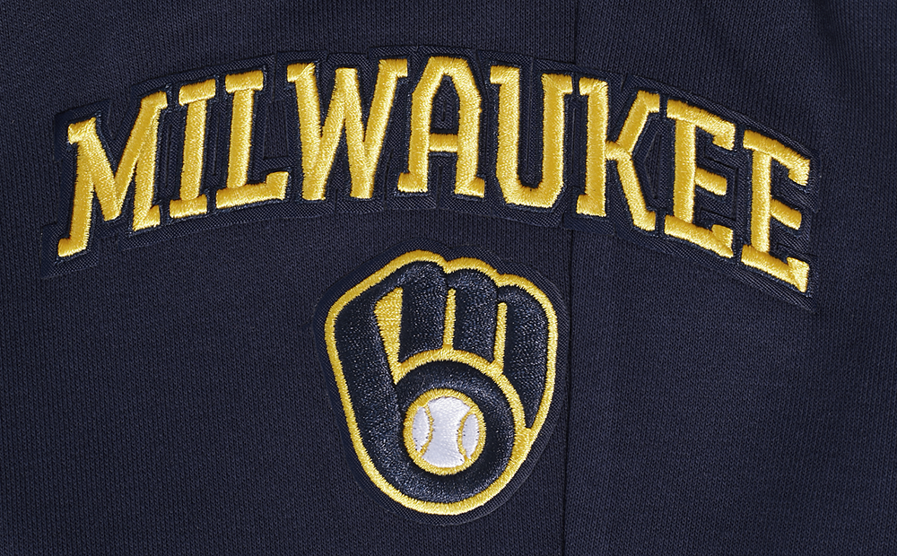 MLB MILWAUKEE BREWERS CLASSIC PANTALON OUATÉ EN MOLLETON POUR FEMME (MARINE MINUIT)