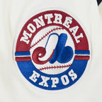 MLB MONTREAL EXPOS MODERN ORIGINALS T-SHIRT À BORDURES CONTRASTANTES POUR HOMME (COQUILLE D'ŒUF/NOIR)
