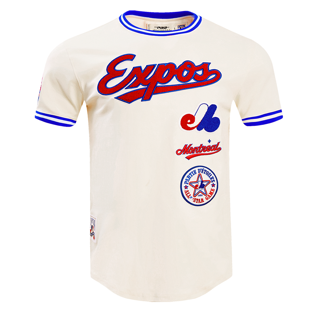 MLB MONTREAL EXPOS RETRO CLASSIC MEN'S TOP (EGGSHELL/ ROYAL BLUE)