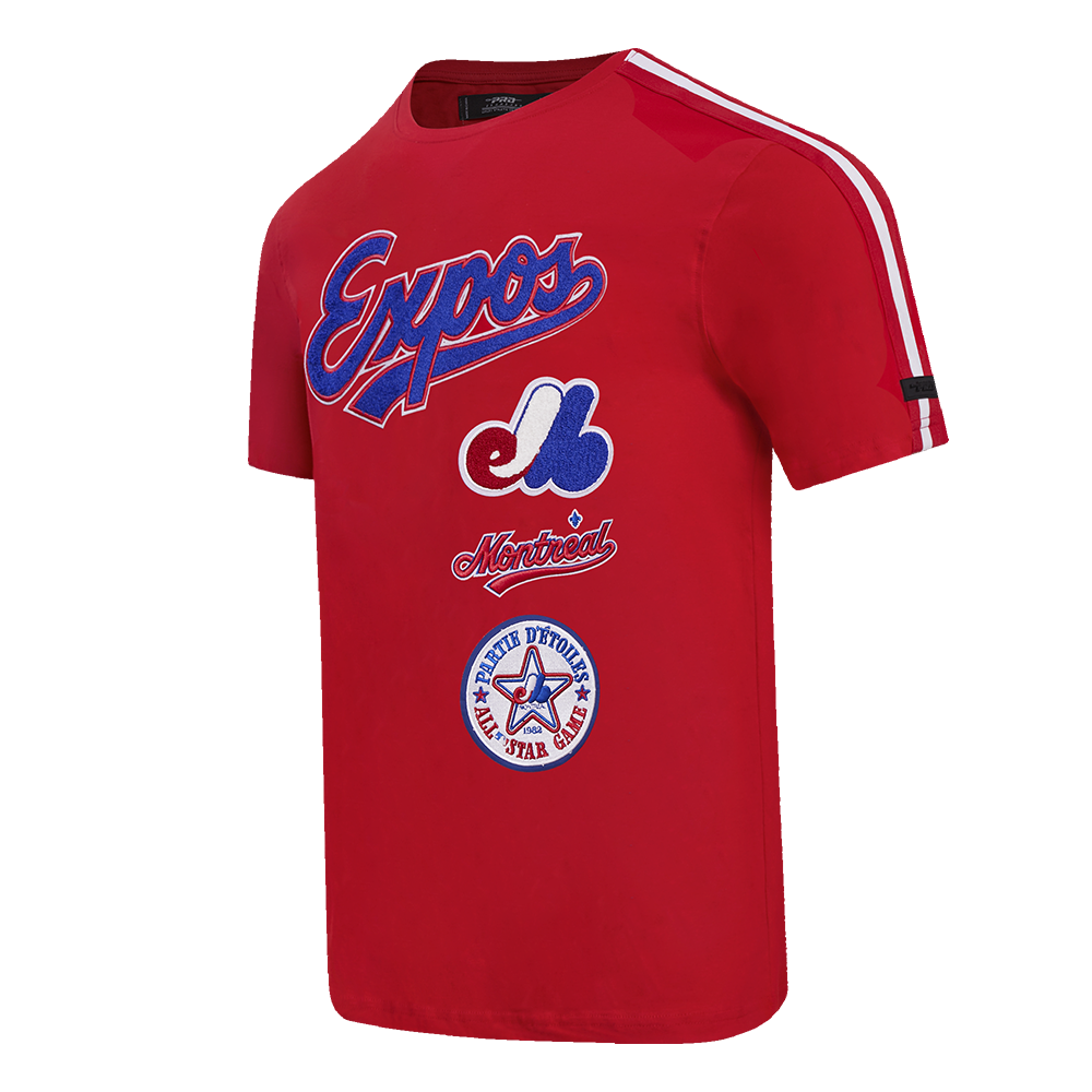 MLB MONTREAL EXPOS RETRO CLASSIC MEN'S STRIPED TOP (RED)