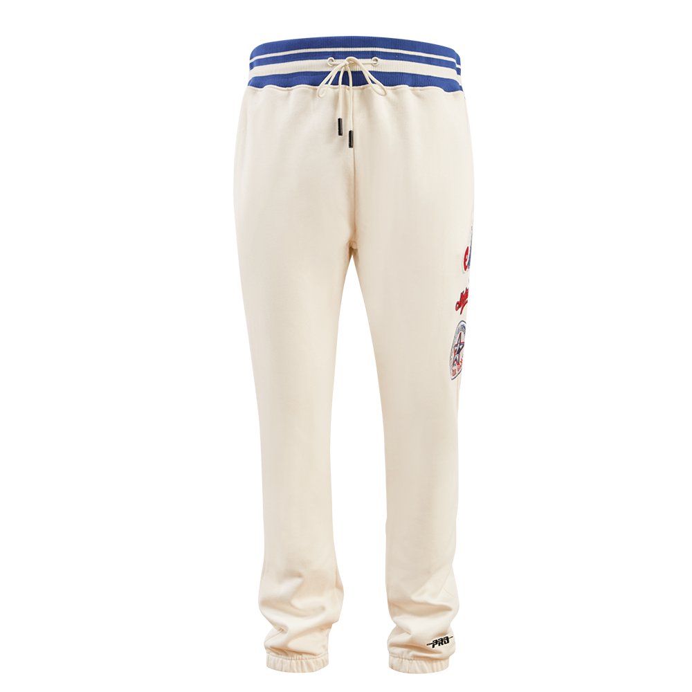 MLB MONTREAL EXPOS RETRO CLASSIC MEN'S SWEATPANT (EGGSHELL/ ROYAL BLUE)