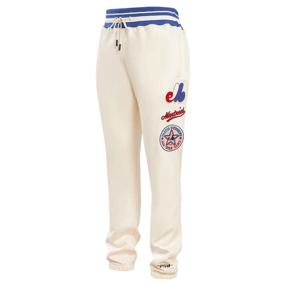MLB MONTREAL EXPOS RETRO CLASSIC MEN'S SWEATPANT (EGGSHELL/ ROYAL BLUE)