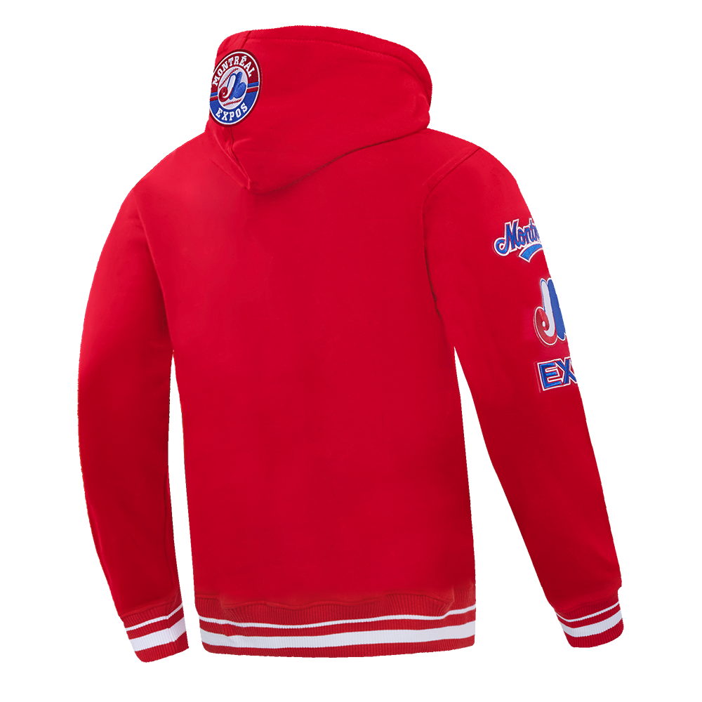 MLB MONTREAL EXPOS RETRO CLASSICS MEN'S PULLOVER HOODIE (RED)