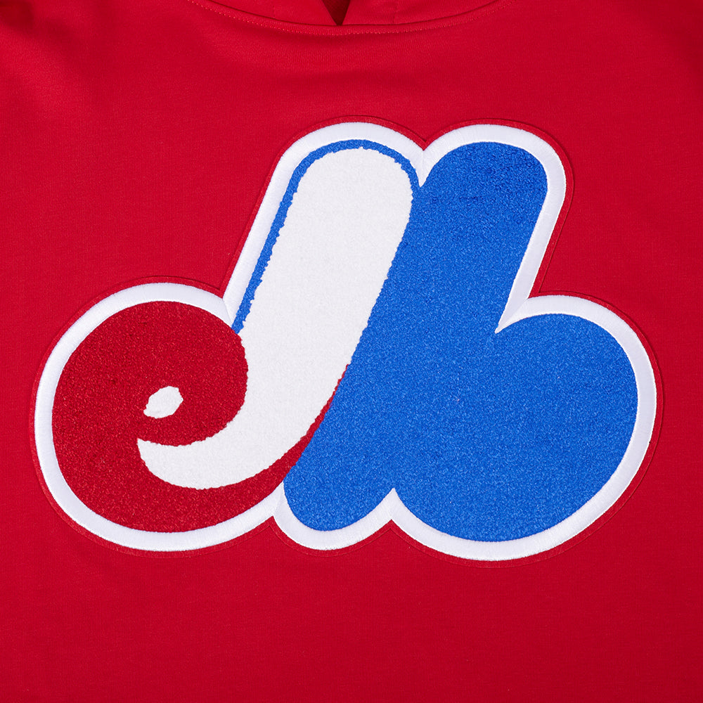 MLB MONTREAL EXPOS RETRO CLASSICS MEN'S PULLOVER HOODIE (RED)