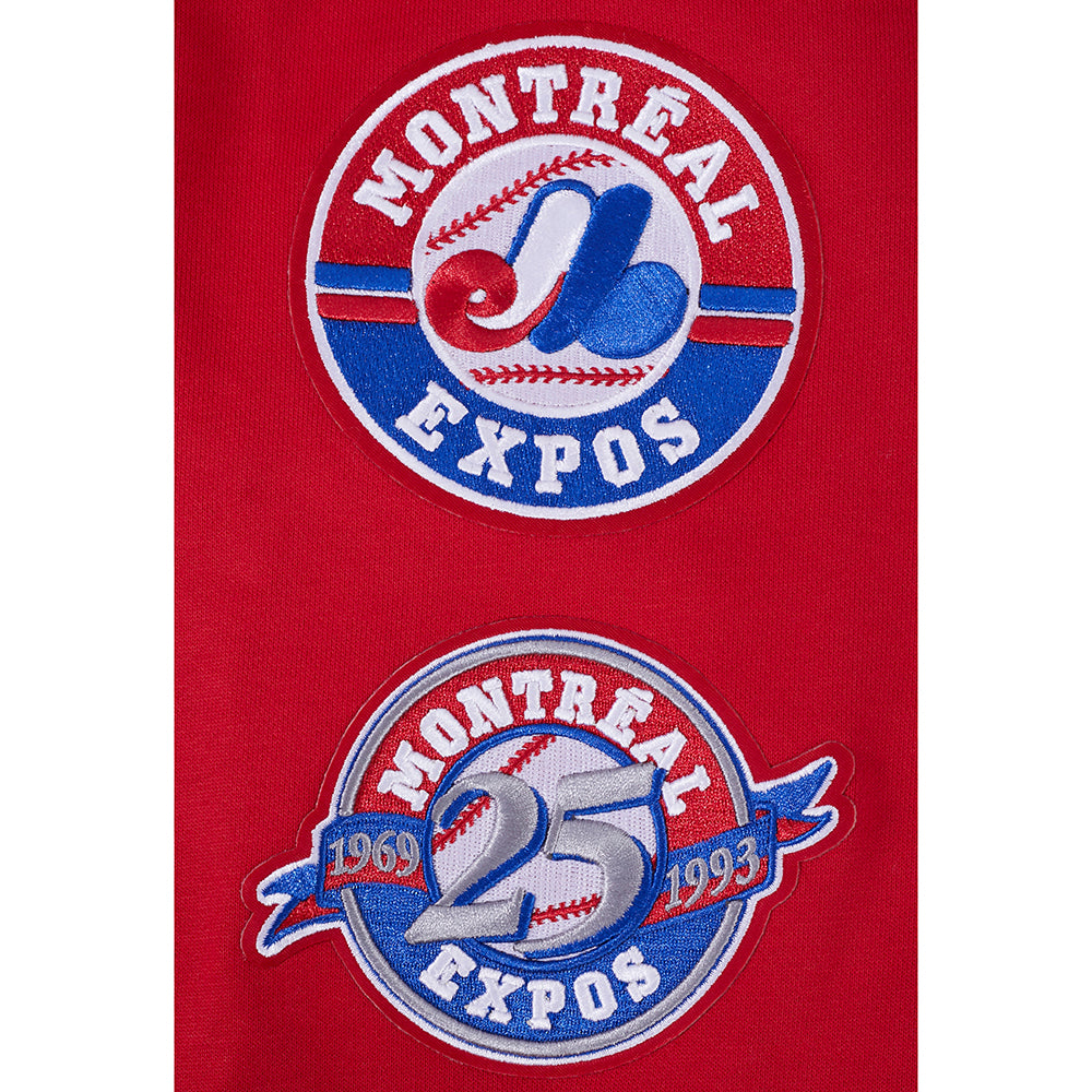 MLB MONTREAL EXPOS RETRO CLASSICS MEN'S PULLOVER HOODIE (RED)