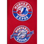 MLB MONTREAL EXPOS RETRO CLASSICS MEN'S PULLOVER HOODIE (RED)