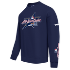 MLB MLB ALL STAR MEN'S DROP SHOULDER FLC CREWNECK (MIDNIGHT NAVY)