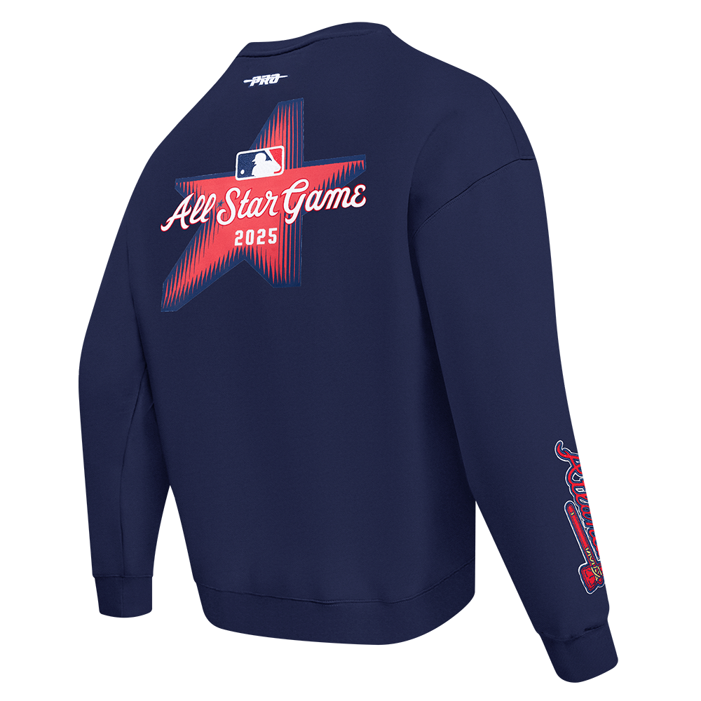 MLB MLB ALL STAR MEN'S DROP SHOULDER FLC CREWNECK (MIDNIGHT NAVY)