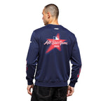 MLB MLB ALL STAR MEN'S DROP SHOULDER FLC CREWNECK (MIDNIGHT NAVY)