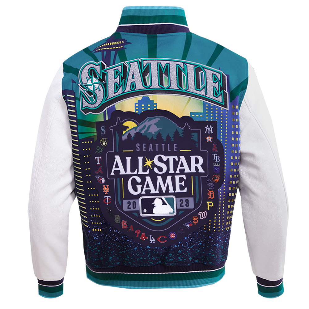 MLB ALL STAR 2023 RIB WOOL MEN'S VARSITY JACKET (MIDNIGHT NAVY/WHITE)
