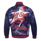 MLB MLB ALL STAR MEN'S SUBLIMATED SATIN JACKET (MIDNIGHT NAVY/RED/MIDNIGHT NAVY)