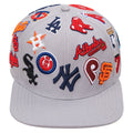 MLB PRO LEAGUE WOOL UNISEX SNAPBACK HAT (GRAY)