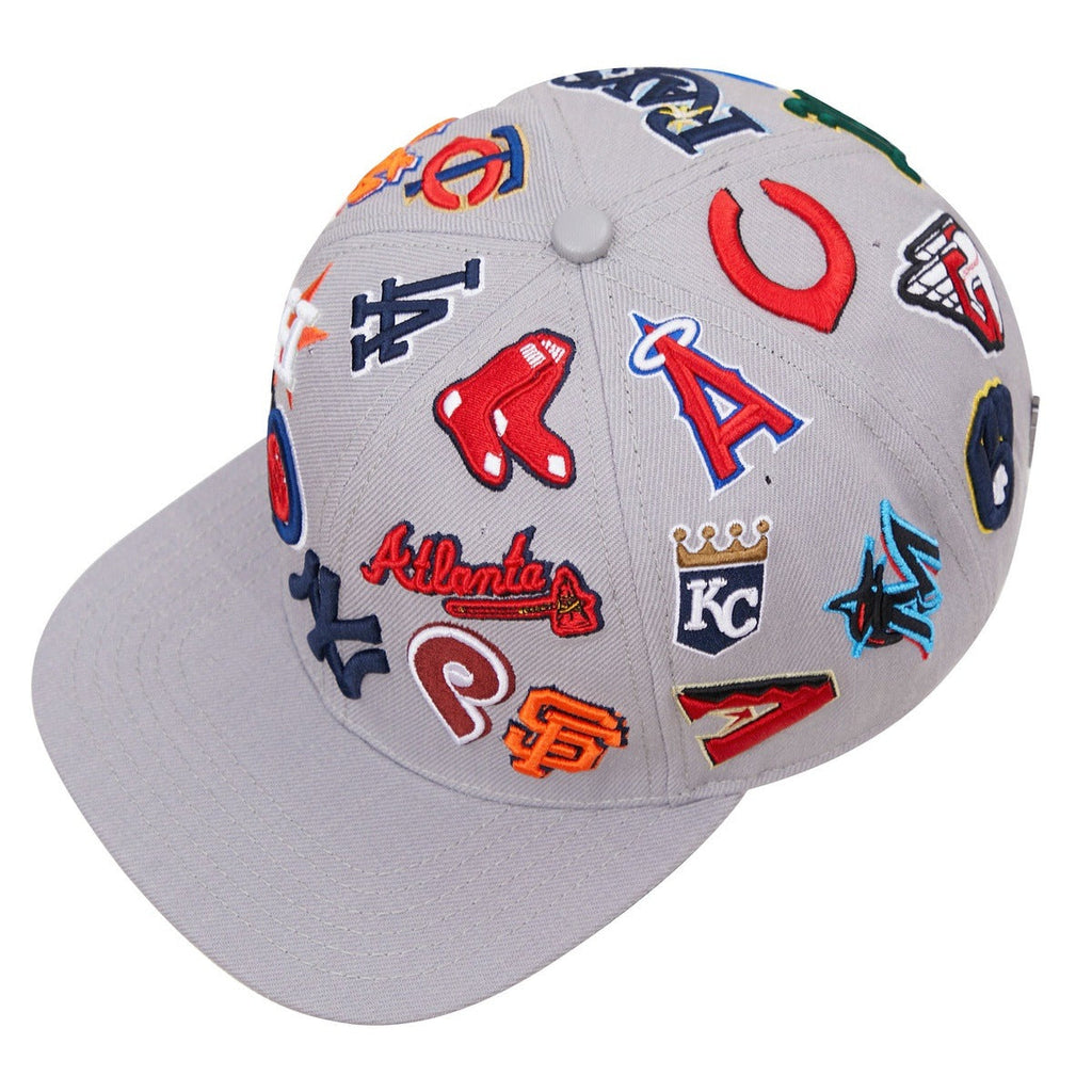MLB PRO LEAGUE WOOL UNISEX SNAPBACK HAT (GRAY)