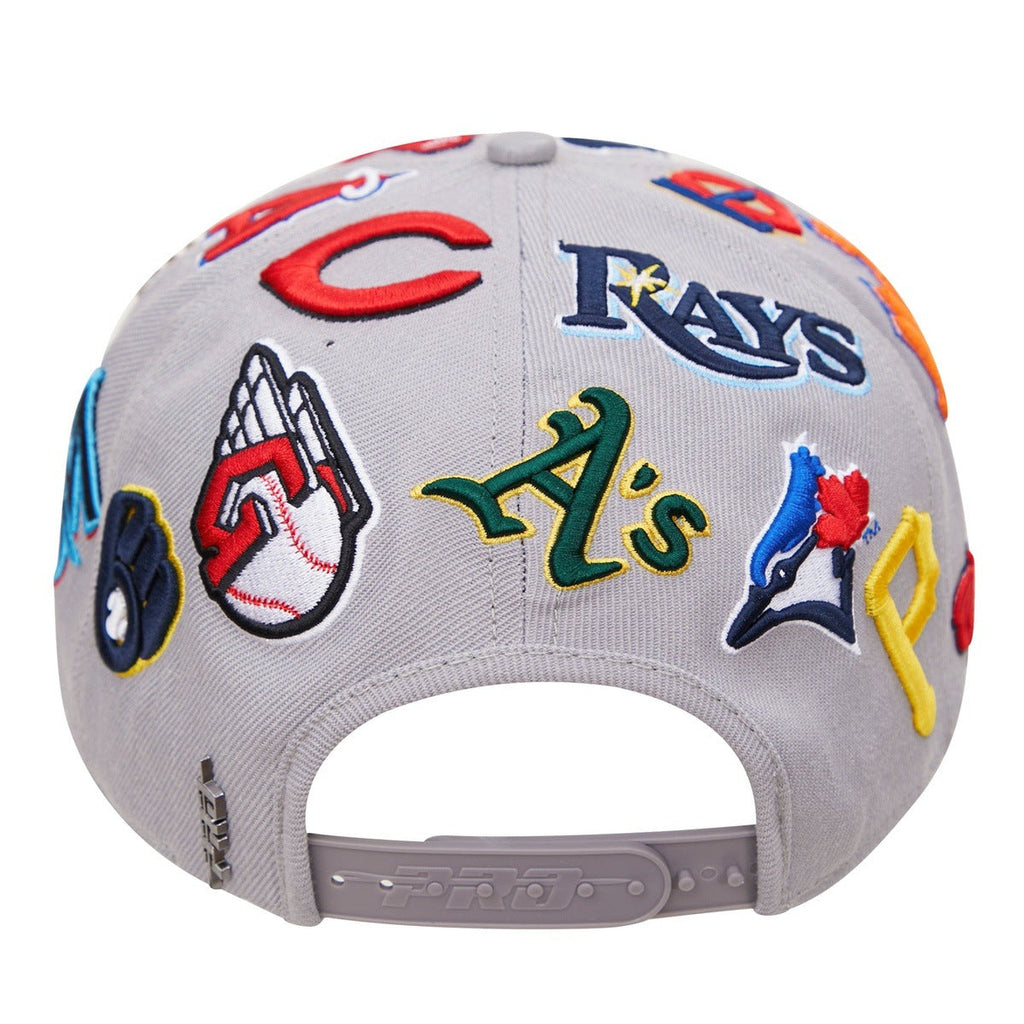 MLB PRO LEAGUE WOOL UNISEX SNAPBACK HAT (GRAY)