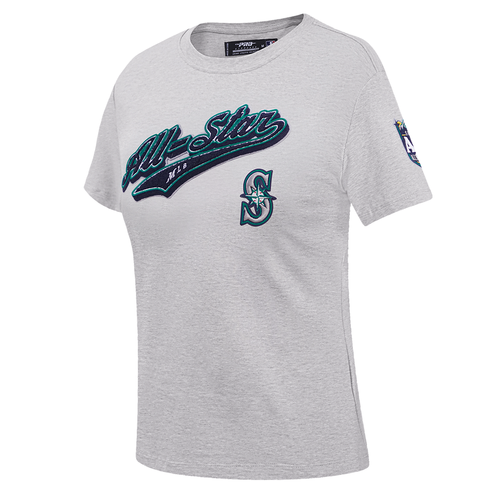 MLB ALL STAR 2023 WOMEN'S SINGLE JERSEY SLIM FIT TOP (HEATHER GREY)