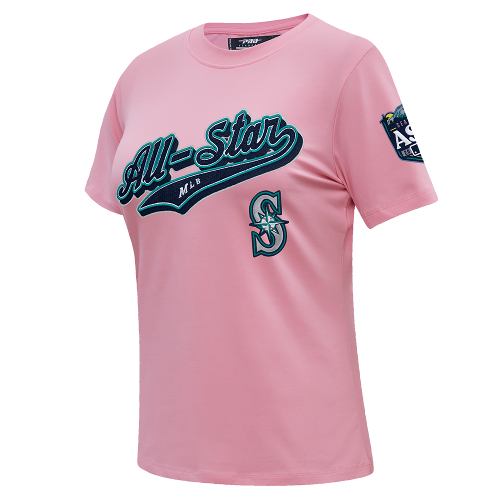 MLB ALL STAR 2023 WOMEN'S SINGLE JERSEY SLIM FIT TOP (PINK)