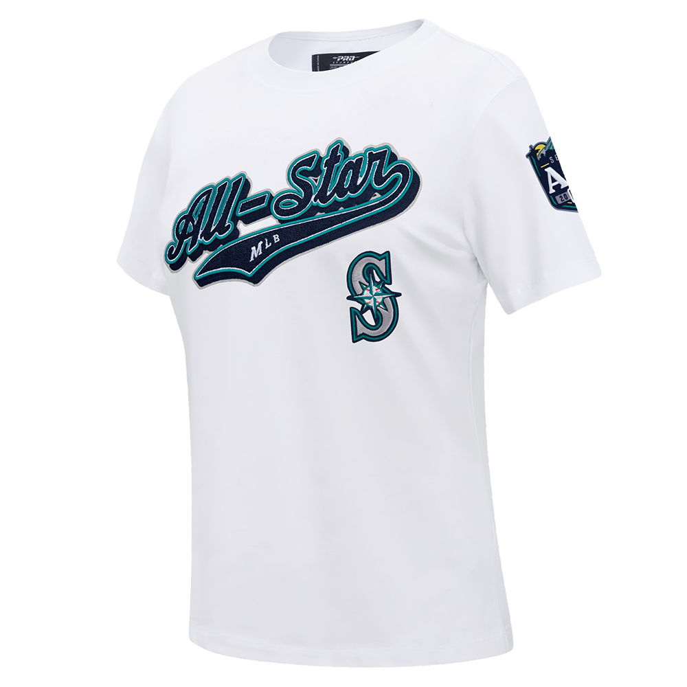 MLB ALL STAR 2023 WOMEN'S SINGLE JERSEY SLIM FIT TOP (WHITE)
