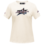 MLB ALL STAR 2025 WOMEN'S SJ SLIM FIT TEE (EGGSHELL)