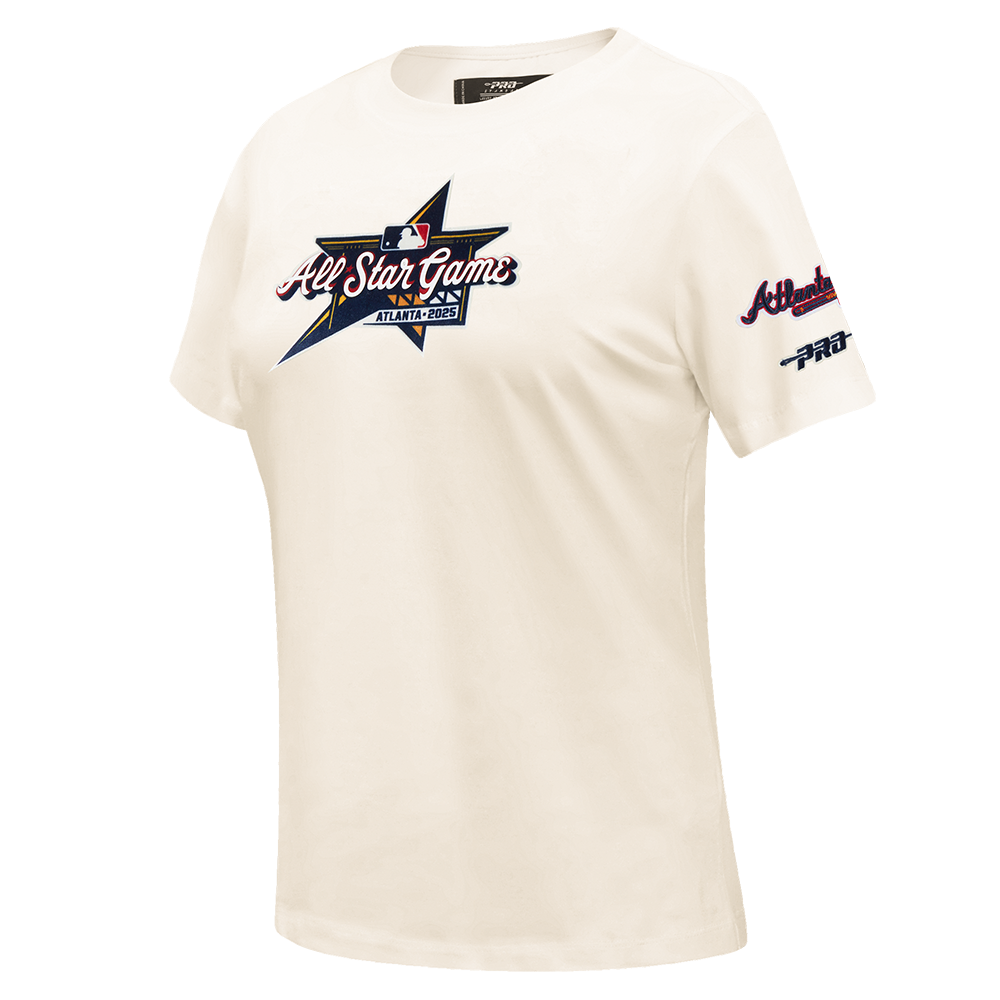 MLB ALL STAR 2025 WOMEN'S SJ SLIM FIT TEE (EGGSHELL)