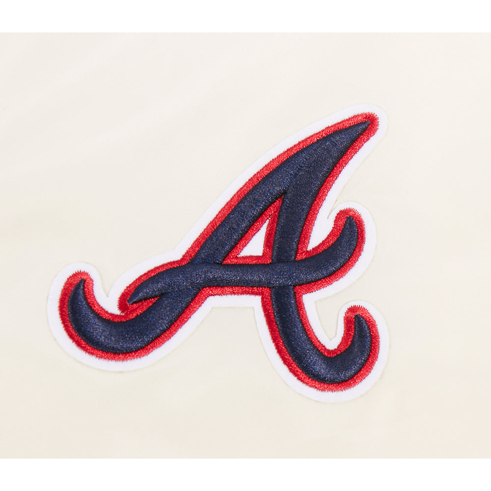 MLB MLB ALL STAR WOMEN'S SUBLIMATED SATIN JACKET (EGGSHELL/ MIDNIGHT NAVY)
