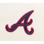 MLB MLB ALL STAR WOMEN'S SUBLIMATED SATIN JACKET (EGGSHELL/ MIDNIGHT NAVY)