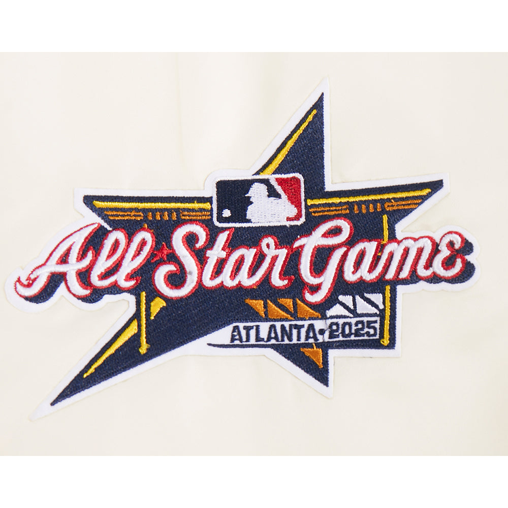 MLB MLB ALL STAR WOMEN'S SUBLIMATED SATIN JACKET (EGGSHELL/ MIDNIGHT NAVY)