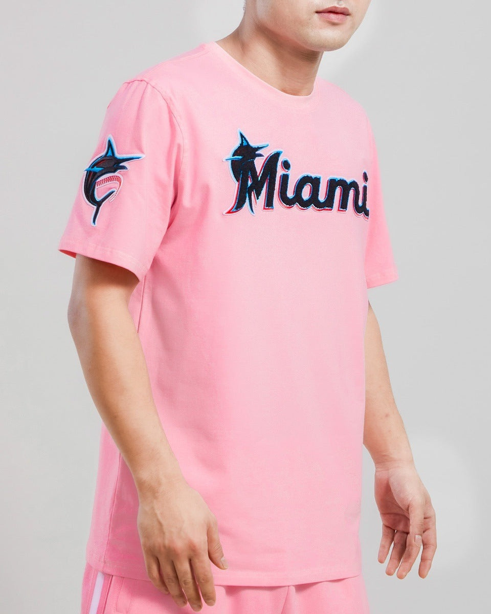 MLB MIAMI MARLINS CLASSIC CHENILLE MEN'S TOP (PINK)