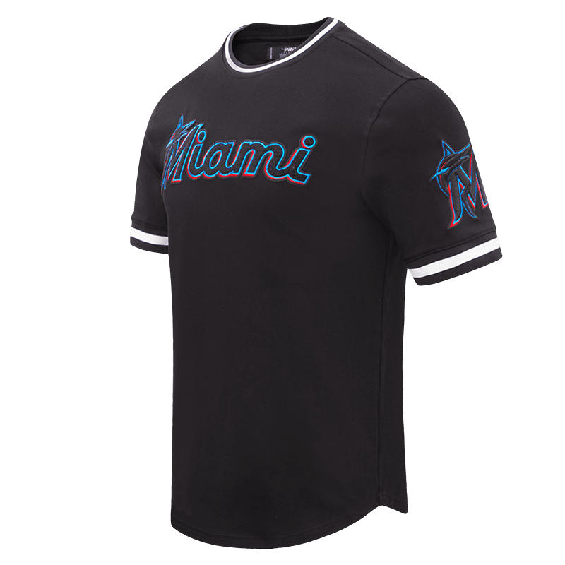 MLB MIAMI MARLINS CLASSIC CHENILLE MEN'S TOP (BLACK)