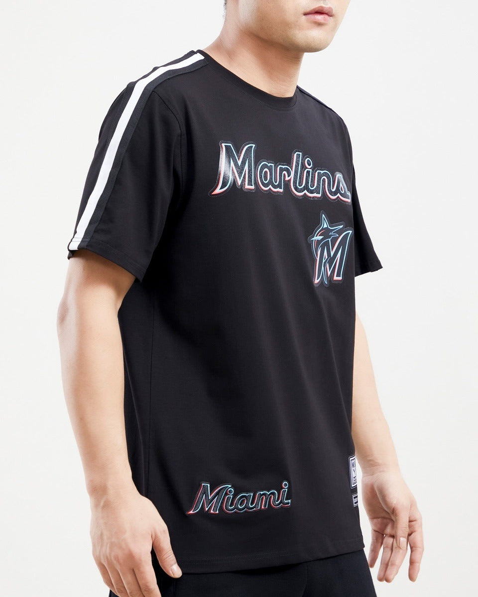 MLB MIAMI MARLINS LOGO PRO TEAM MEN'S TAPING TOP (BLACK)