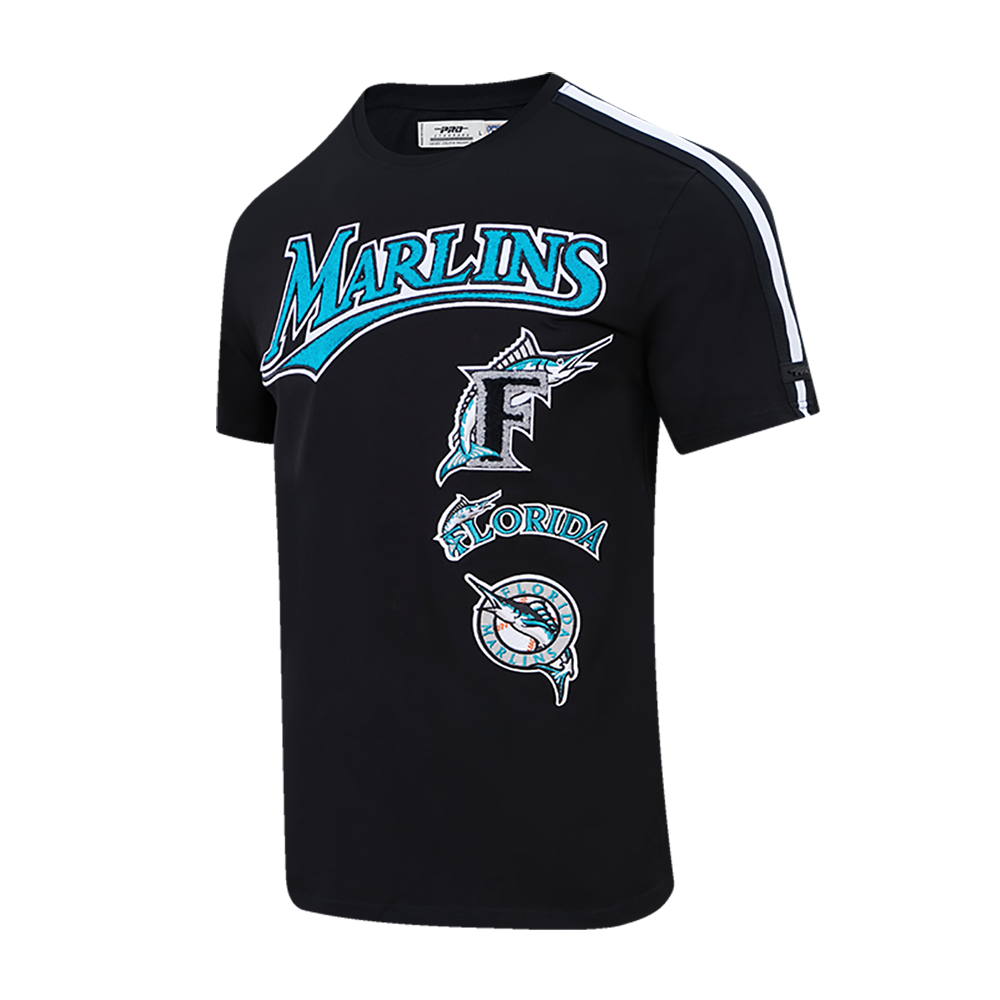 MLB FLORIDA MARLINS RETRO CLASSIC MEN'S STRIPED TOP (BLACK)