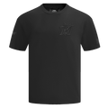 MLB MIAMI MARLINS NEUTRAL HAUT EN JERSEY DE COTON À ÉPAULES TOMBANTES POUR HOMME (NOIR)
