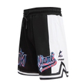 MLB MIAMI MARLINS SCRIPT TAIL SHORT EN MAILLE DOUBLE 2.0 POUR HOMME (NOIR)