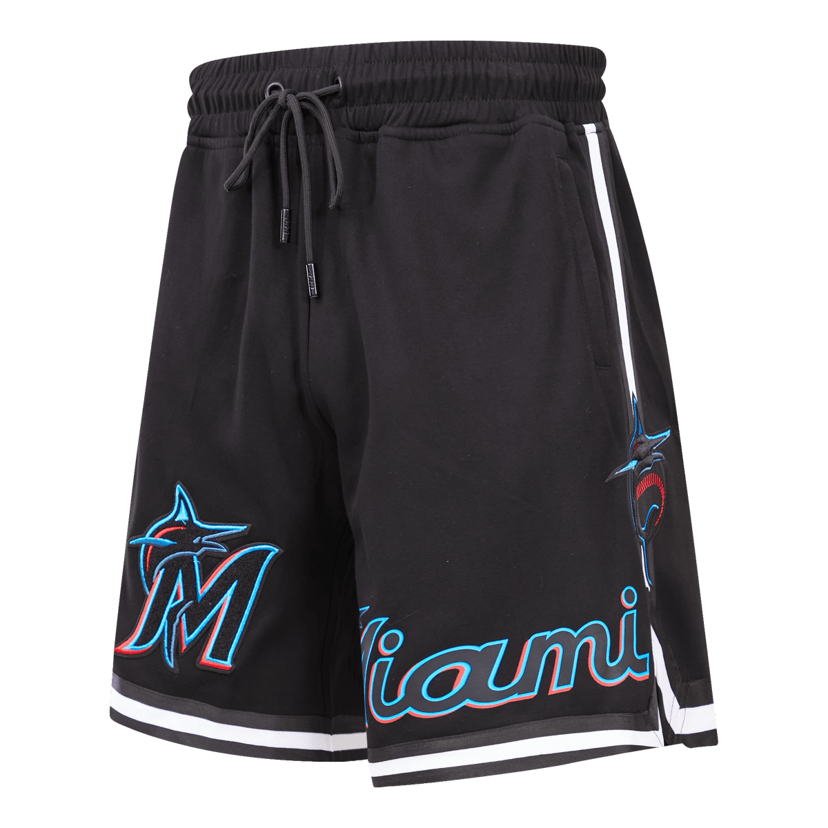 MLB MIAMI MARLINS CLASSIC CHENILLE MEN'S SHORT (BLACK)