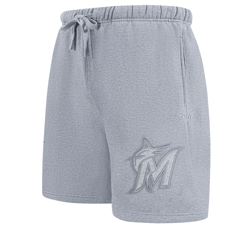 MLB MIAMI MARLINS NEUTRAL MEN'S  FLC SHORT (DARK HEATHER GRAY)