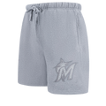 MLB MIAMI MARLINS NEUTRAL MEN'S  FLC SHORT (DARK HEATHER GRAY)