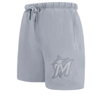 MLB MIAMI MARLINS NEUTRAL MEN'S  FLC SHORT (DARK HEATHER GRAY)
