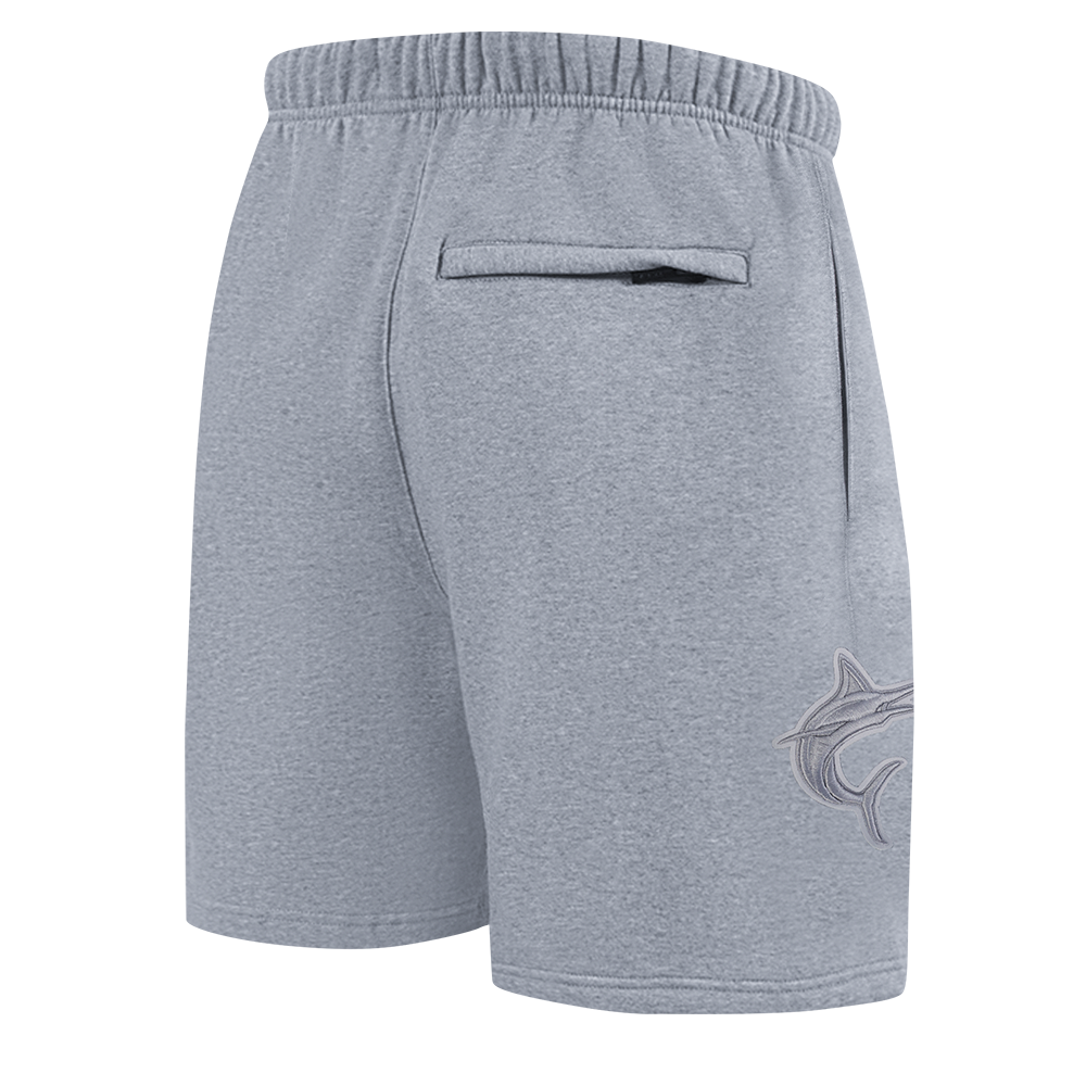 MLB MIAMI MARLINS NEUTRAL MEN'S  FLC SHORT (DARK HEATHER GRAY)