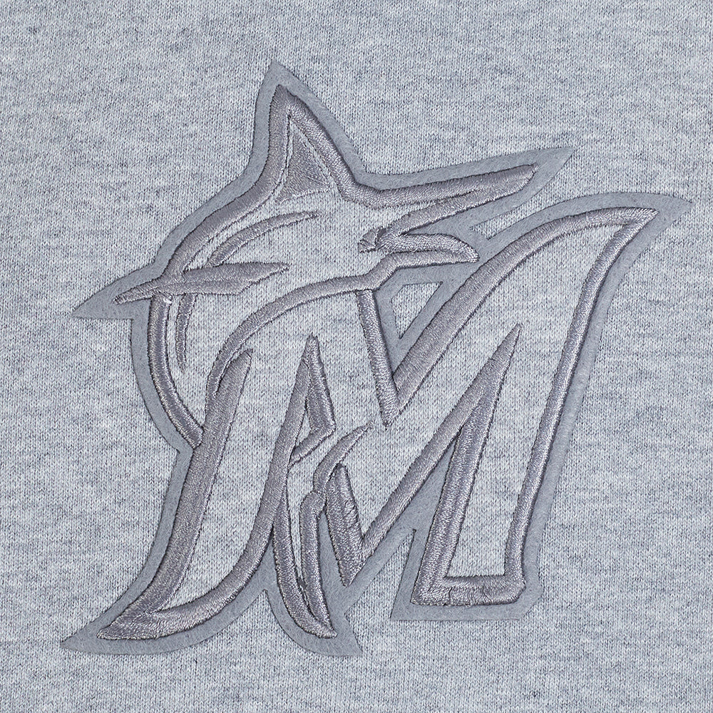 MLB MIAMI MARLINS NEUTRAL MEN'S  FLC SHORT (DARK HEATHER GRAY)