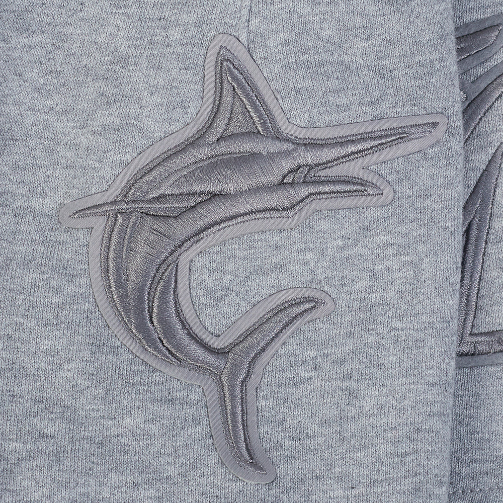 MLB MIAMI MARLINS NEUTRAL MEN'S  FLC SHORT (DARK HEATHER GRAY)