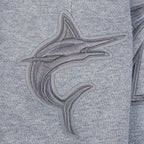 MLB MIAMI MARLINS NEUTRAL MEN'S  FLC SHORT (DARK HEATHER GRAY)