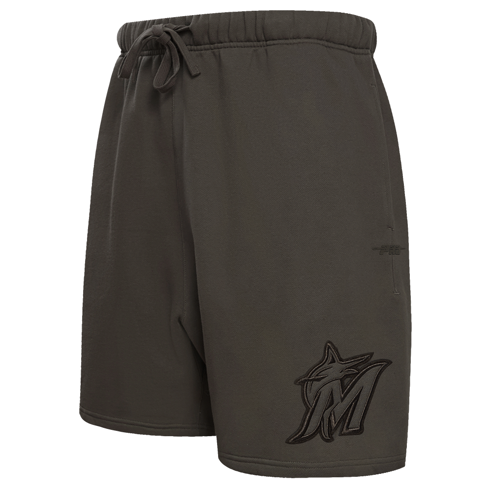 MLB MIAMI MARLINS NEUTRAL SHORT EN MOLLETON POUR HOMME (TAUPE FONCÉ)