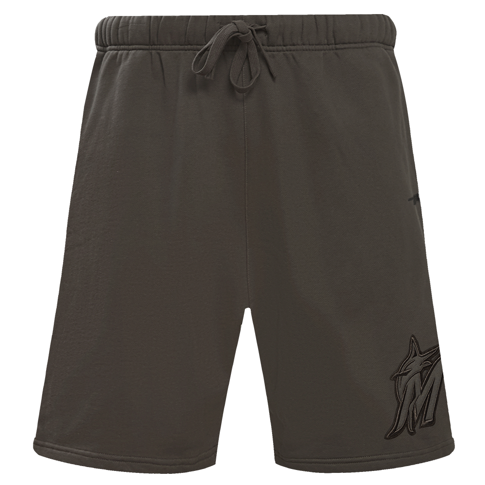 MLB MIAMI MARLINS NEUTRAL SHORT EN MOLLETON POUR HOMME (TAUPE FONCÉ)