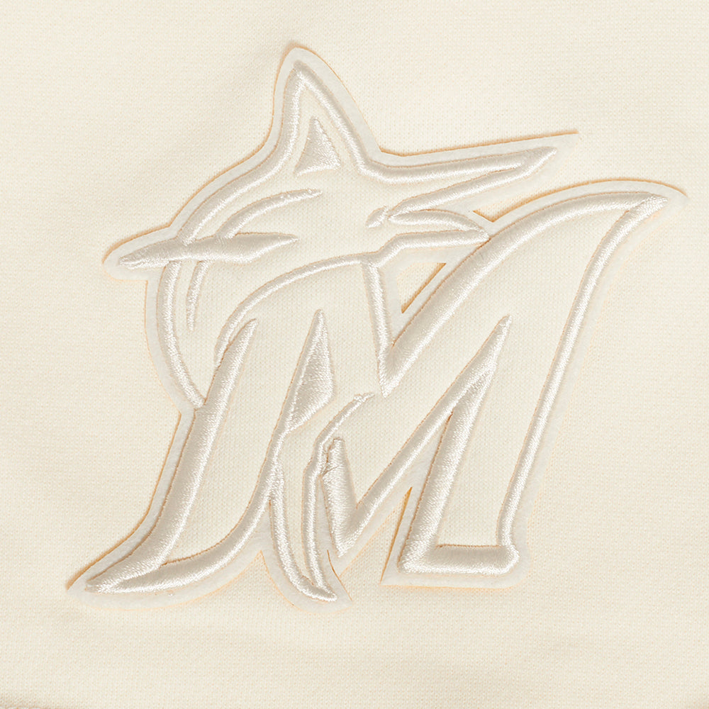 MLB MIAMI MARLINS NEUTRAL MEN'S  FLC SHORT (EGGSHELL)
