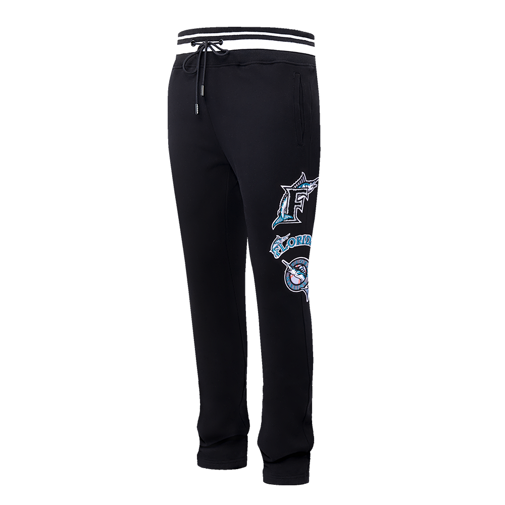 MLB FLORIDA MARLINS RETRO CLASSIC PANTALON OUATÉ POUR HOMME (NOIR)