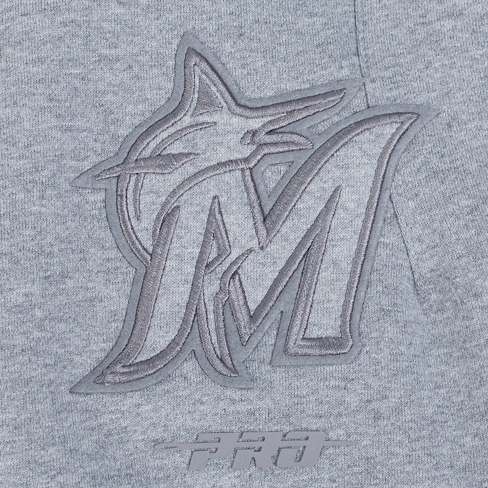 MLB MIAMI MARLINS NEUTRAL MEN'S  FLC SWEATPANT (DARK HEATHER GRAY)